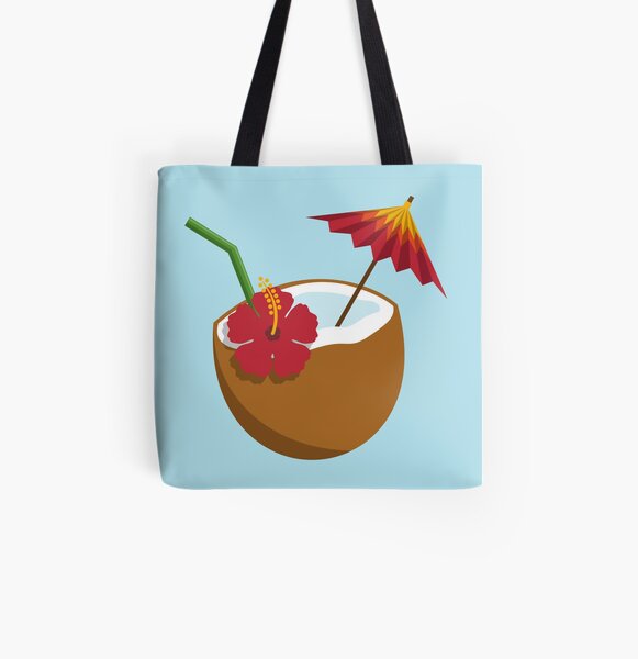 Coconut Cocktail All Over Print Tote Bag
