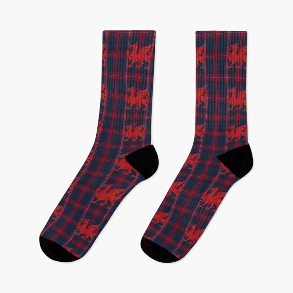 Item preview, ✨♨ Evans ✨Welsh Tartan – For the Liberty of My Country & y Ddraig Goch - the red dragon v4 designed and sold by WheelieGdArt.