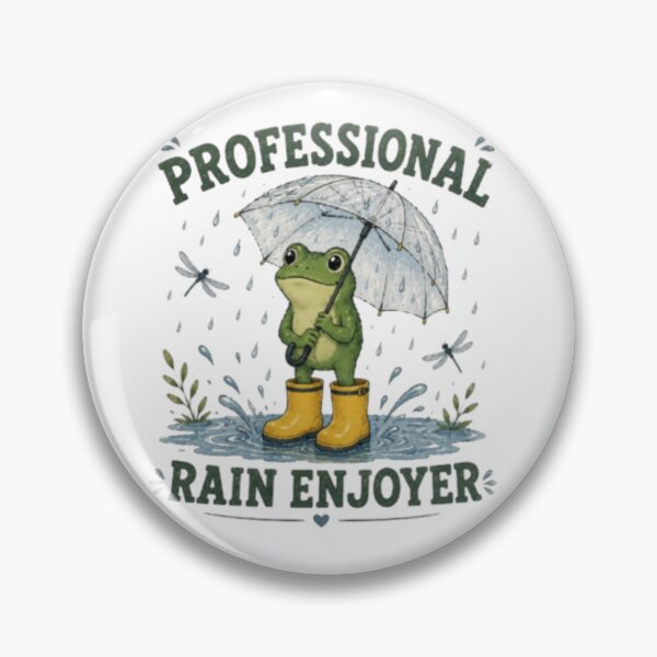Item preview, Professional Rain Enjoyer Frog, Cute Frog in Rain Boots, Funny Rain Lover Sticker, Kawaii Amphibian Illustration, Pluviophile Giftage Wildflower Art, Rain Lover Gift, Cottagecore Nature Design designed and sold by TulipsArtDesigns .