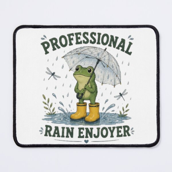 Item preview, Professional Rain Enjoyer Frog, Cute Frog in Rain Boots, Funny Rain Lover Sticker, Kawaii Amphibian Illustration, Pluviophile Giftage Wildflower Art, Rain Lover Gift, Cottagecore Nature Design designed and sold by TulipsArtDesigns .