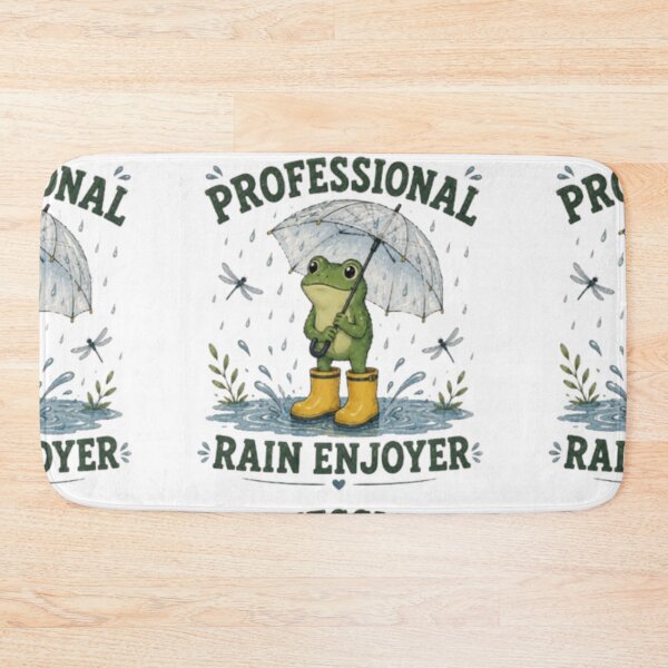 Item preview, Professional Rain Enjoyer Frog, Cute Frog in Rain Boots, Funny Rain Lover Sticker, Kawaii Amphibian Illustration, Pluviophile Giftage Wildflower Art, Rain Lover Gift, Cottagecore Nature Design designed and sold by TulipsArtDesigns .