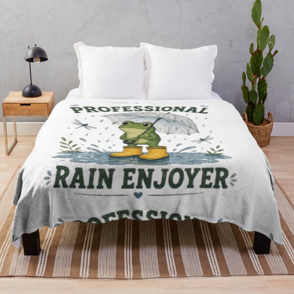 Item preview, Professional Rain Enjoyer Frog, Cute Frog in Rain Boots, Funny Rain Lover Sticker, Kawaii Amphibian Illustration, Pluviophile Giftage Wildflower Art, Rain Lover Gift, Cottagecore Nature Design designed and sold by TulipsArtDesigns .