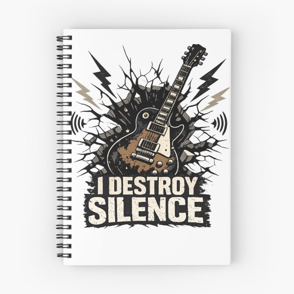 Item preview, Electric Guitar Explosion I Destroy Silence Rock Music Art designed and sold by miraldymelody.