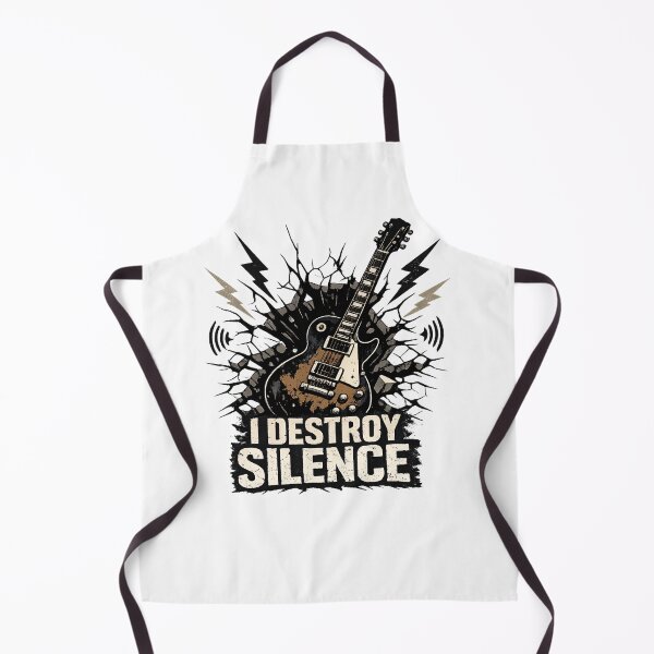 Item preview, Electric Guitar Explosion I Destroy Silence Rock Music Art designed and sold by miraldymelody.