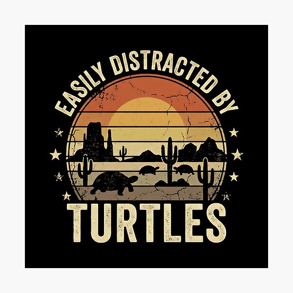 Item preview, Easily Distracted By Turtles Turtle Lover Reptile Owner Pet Enthusiast designed and sold by JonesFlora2025.