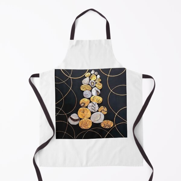 Item preview, Abstract Gold and Black Pebble Composition. designed and sold by ArtByIness.