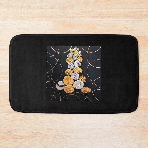 Item preview, Abstract Gold and Black Pebble Composition. designed and sold by ArtByIness.