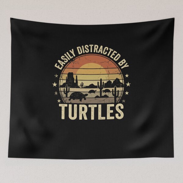 Item preview, Easily Distracted By Turtles Turtle Lover Reptile Owner Pet Enthusiast designed and sold by JonesFlora2025.