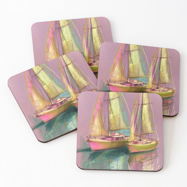 Item preview, Sailing boats painting pastel art #sailing designed and sold by JBJart.