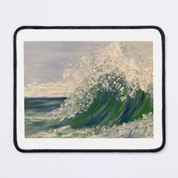 Item preview, Ocean Wave Finger Painted MKART FingerArt designed and sold by MKinnamanArt.