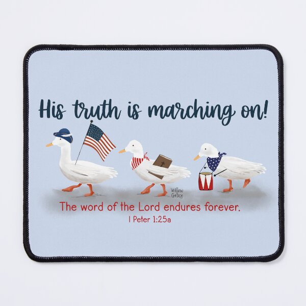 Item preview, His Truth is Marching On! designed and sold by Willow & Grace Designs.