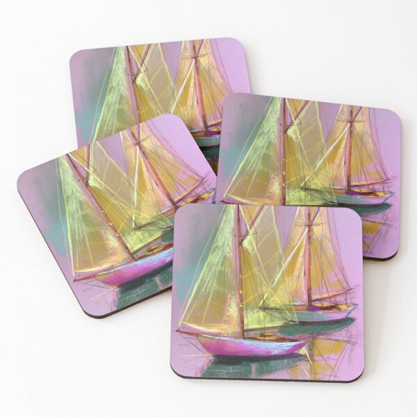 Item preview, Sailing boats painting pastel art #sailing designed and sold by JBJart.