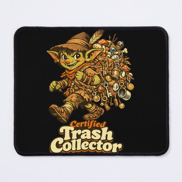 Item preview, Certified Trash Collector Goblin – Funny Fantasy RPG Loot Hoarder Vintage Design designed and sold by MartBook.