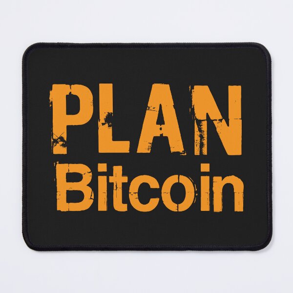 Item preview, Plan Bitcoin Strategy - Distressed Crypto Text Art designed and sold by cabana.space.