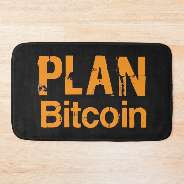 Item preview, Plan Bitcoin Strategy - Distressed Crypto Text Art designed and sold by cabana.space.