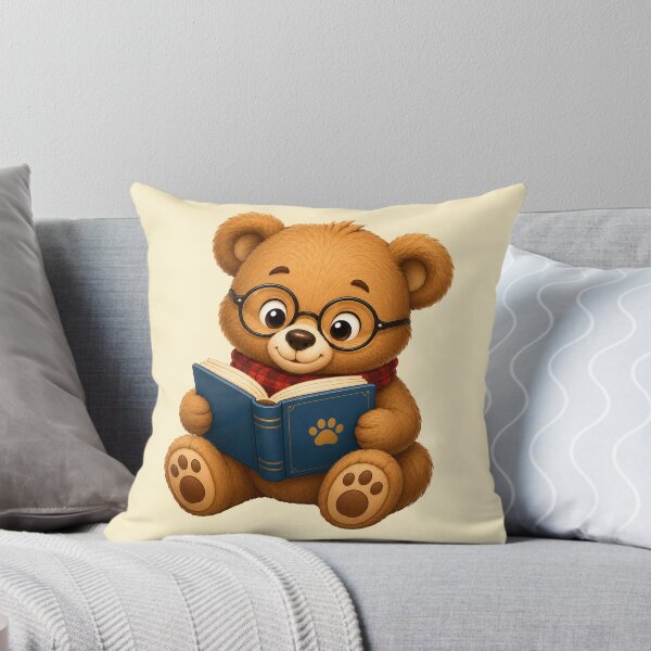 Item preview, Cute Kawaii Teddy Bear Glasses Reading Book designed and sold by Seculinator.