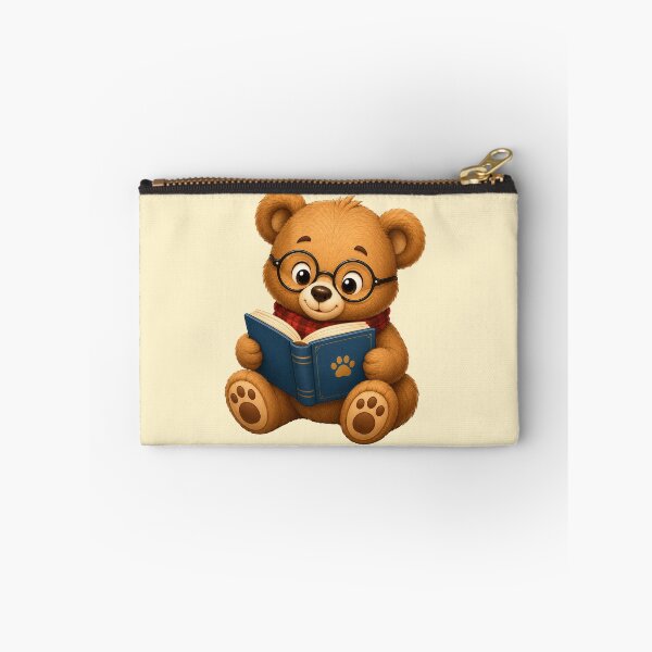 Item preview, Cute Kawaii Teddy Bear Glasses Reading Book designed and sold by Seculinator.