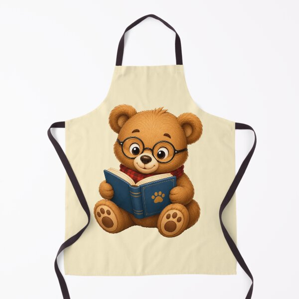 Item preview, Cute Kawaii Teddy Bear Glasses Reading Book designed and sold by Seculinator.