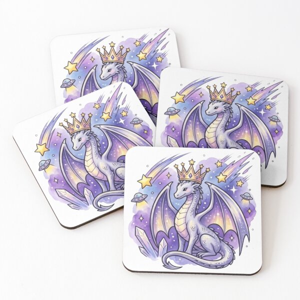 Item preview, Celestial Dragon King | Cosmic Fantasy Dragon Crown | Magical Galaxy Dragon Art designed and sold by Cosmic Doodle Co..