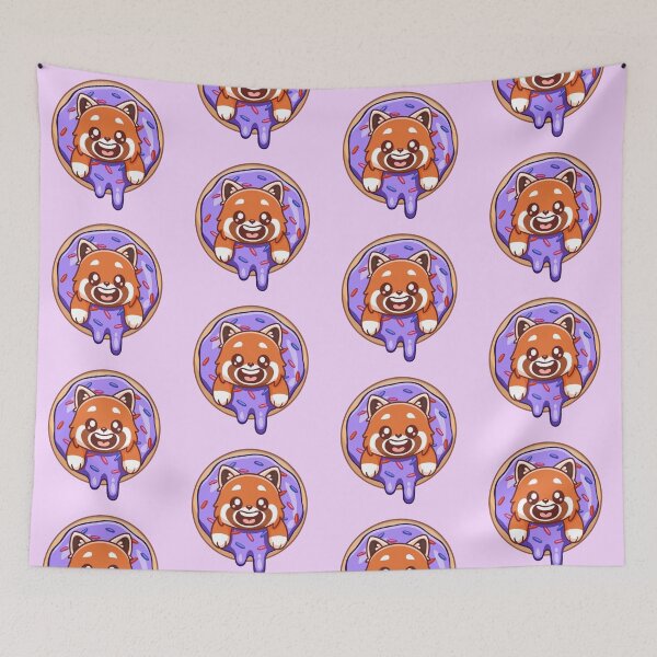 Item preview, Red Panda Doughnut. designed and sold by CuteNcreepyuk.