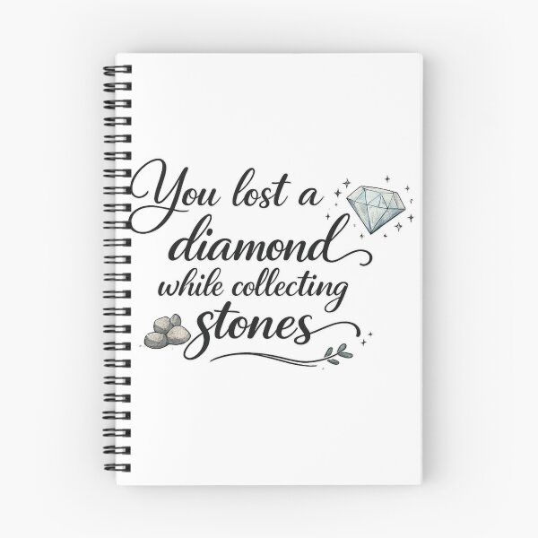 Item preview, You Lost a Diamond While Collecting Stones designed and sold by LumatoneStudio.