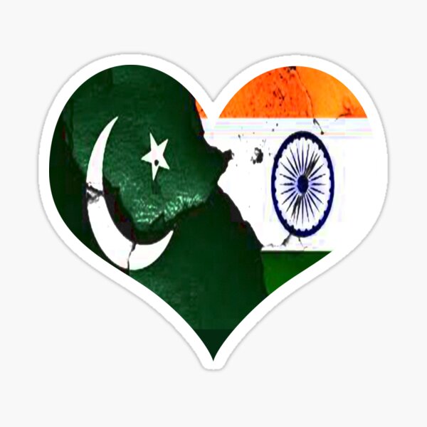 Artikel-Vorschau von Pakistan - Indien Herz, designt und verkauft von kulfiattitude.