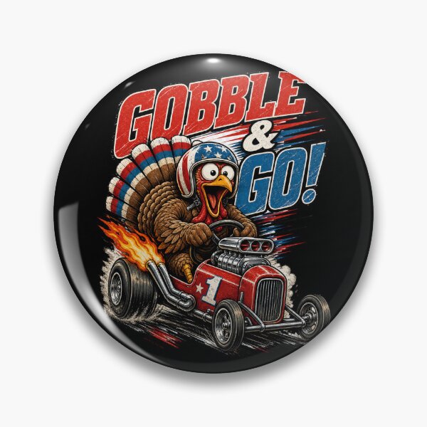 Item preview, Gobble & Go Patriotic Turkey Racer designed and sold by FREENATION2026.
