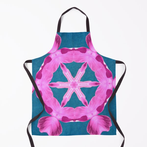Item preview, Pink Floral Geometric Mandala on Blue designed and sold by SilentBloomLab.