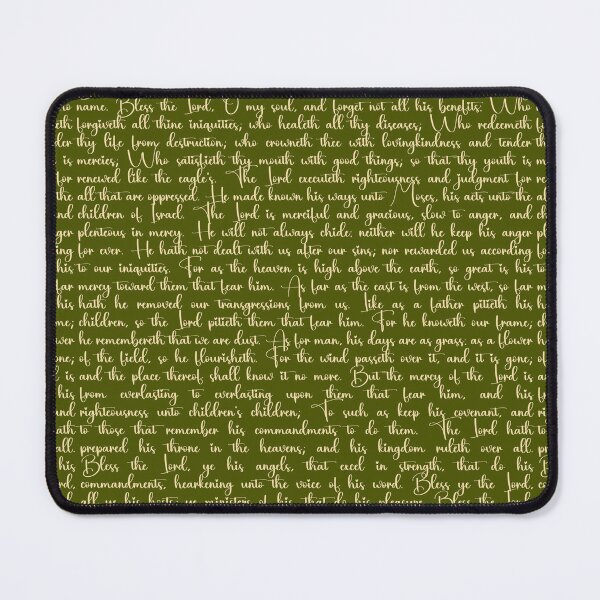 Item preview, Psalm103 on Olive Green designed and sold by DesignsbyPheby.
