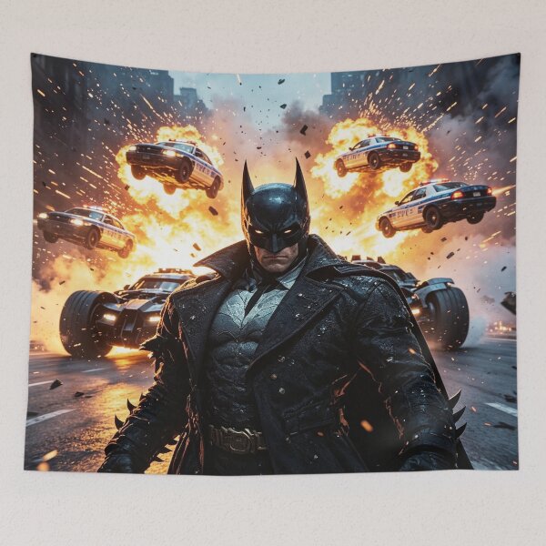 Item preview, Gotham Takedown - Cyber Gothic Dark Knight Art by Mavila Art designed and sold by JMAVILA ART.