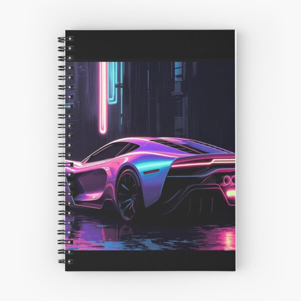 Item preview, Cyberpunk Chrome Supercar Night City Synthwave Art designed and sold by Nexus Space.
