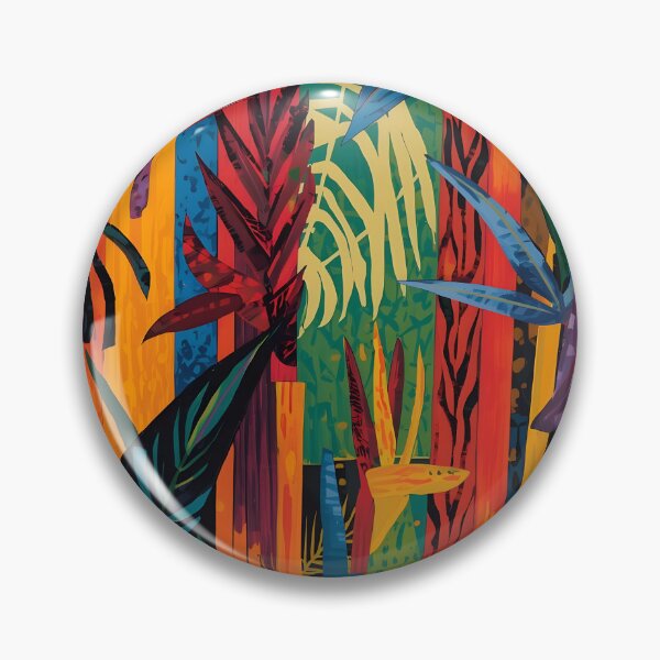 Item preview, Amazon Tropical Foliage – Lush Botanical Composition designed and sold by BrazilArtShop.