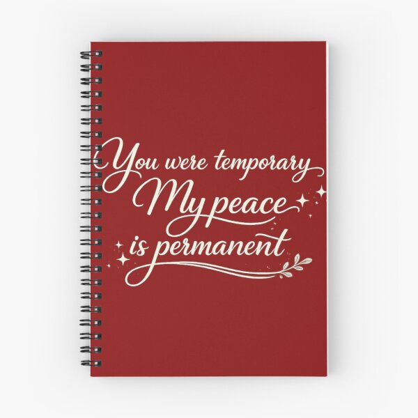 Item preview, You Were Temporary, My Peace Is Permanent designed and sold by LumatoneStudio.