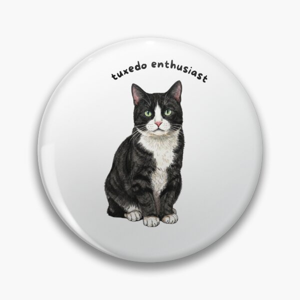 Item preview, Tuxedo Enthusiast Sticker | Tuxedo Cat Vinyl Decal | Cute Black & White Cat Lover Gift | Kitty Laptop, Water Bottle & Journal Sticker designed and sold by Safiacreatess.