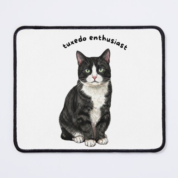 Item preview, Tuxedo Enthusiast Sticker | Tuxedo Cat Vinyl Decal | Cute Black & White Cat Lover Gift | Kitty Laptop, Water Bottle & Journal Sticker designed and sold by Safiacreatess.