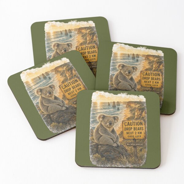 Item preview, Drop Bears Ahead – Twelve Apostles Australia designed and sold by FREENATION2026.