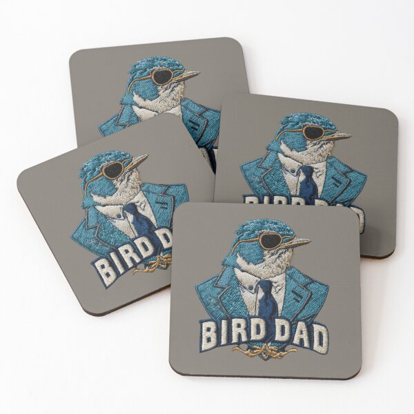 Item preview, Cool Bird Dad in Suit Embroidered Bluebird Design designed and sold by MegaNovaArt.