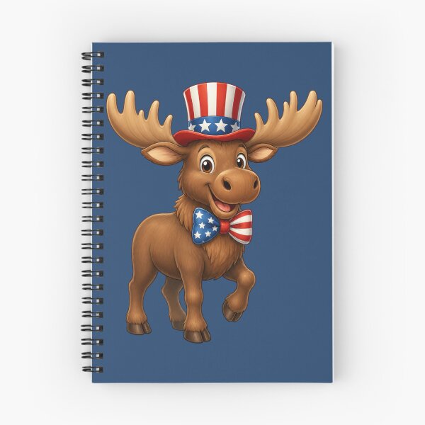Item preview, Cute Patriotic Moose American Flag designed and sold by FREENATION2026.