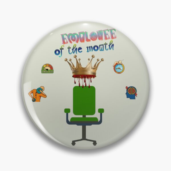 Item preview, Employee Of The Month Bleeding Crown Office Chair Art designed and sold by Miheerala.