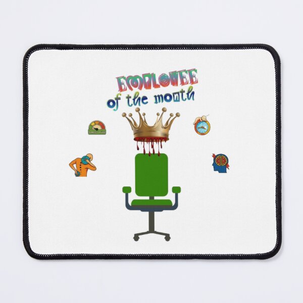 Item preview, Employee Of The Month Bleeding Crown Office Chair Art designed and sold by Miheerala.
