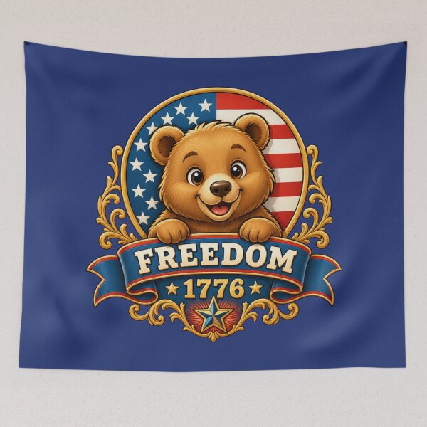 Item preview, Patriotic Freedom Bear 1776 designed and sold by FREENATION2026.
