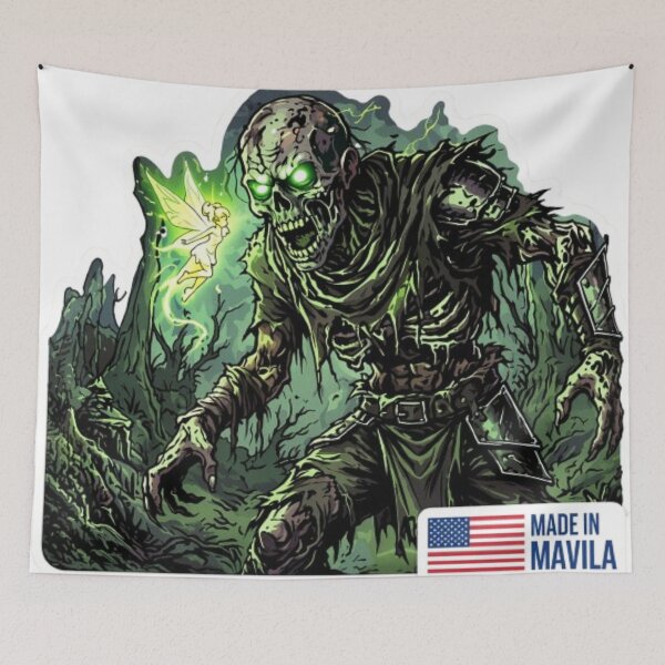 Item preview, Patriotic Zombie Apocalypse - Dark Fantasy Sticker Art by Mavila Art designed and sold by Mavila Forge.