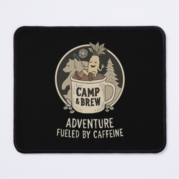 Item preview, Coffee Lover Goblincore Mug: Mandrake Fishing Forest Camping Illustration designed and sold by LeshanArt.