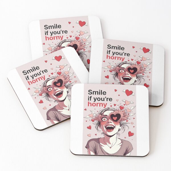Item preview, Smile If You're Horny | Cheeky Funny Shirt designed and sold by FatCatStudios.