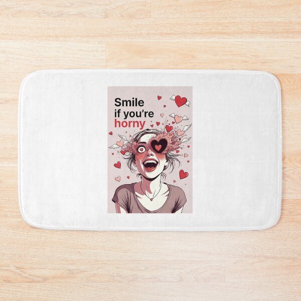Item preview, Smile If You're Horny | Cheeky Funny Shirt designed and sold by FatCatStudios.