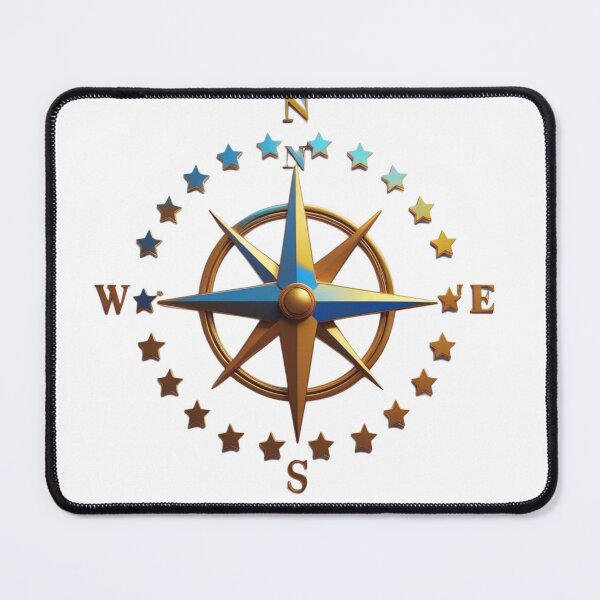 Item preview, Compass and stars illustration designed and sold by kidoramagic.