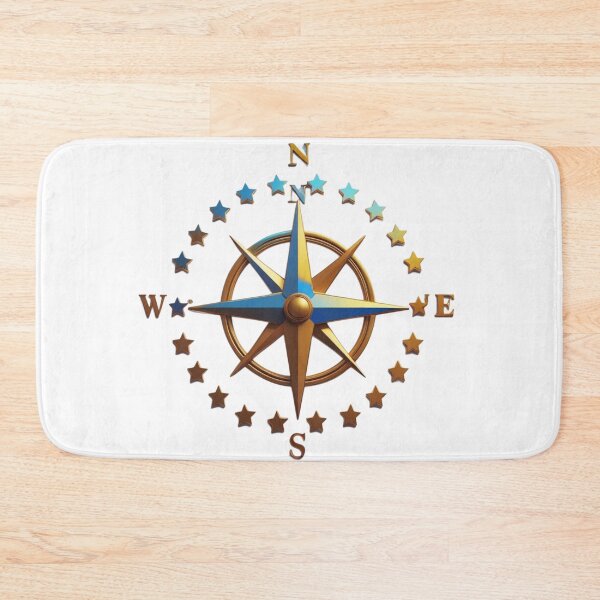 Item preview, Compass and stars illustration designed and sold by kidoramagic.