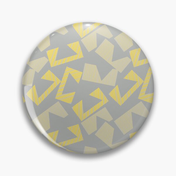 Item preview, Abstract Geometric Pattern in Grey and Yellow designed and sold by YourSpace8.
