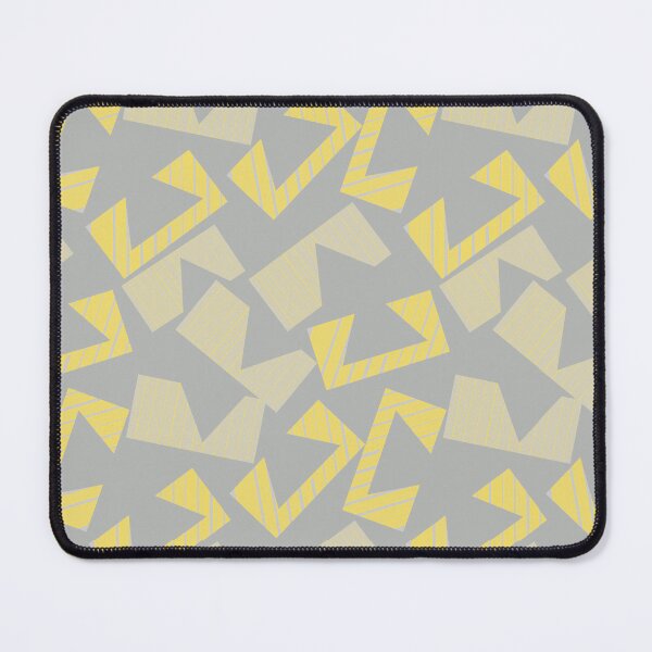 Item preview, Abstract Geometric Pattern in Grey and Yellow designed and sold by YourSpace8.