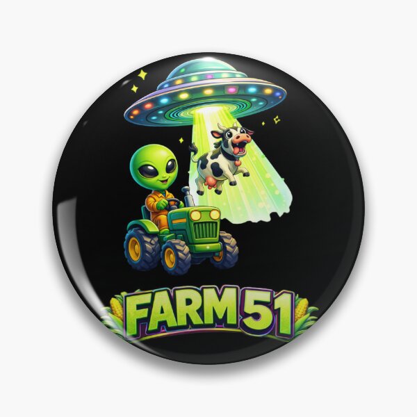 Item preview, Farm51 Alien Tractor UFO Cow Abduction designed and sold by FREENATION2026.